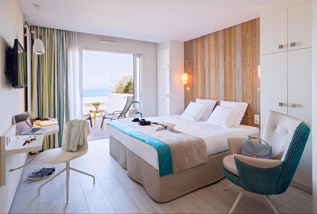 Chambre Hôtel Spa Hôtel de la Baie - Thalassothérapie PREVITHAL Donville-les-Bains
