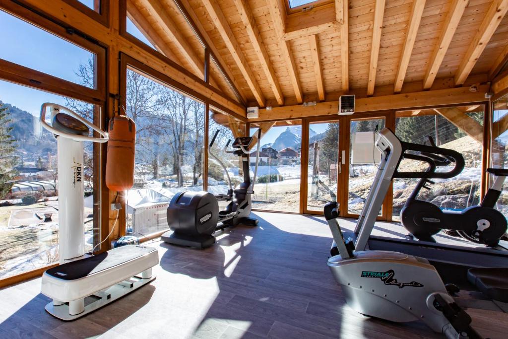 Gymnase Hôtel Club Le Crêt Hôtel Névé Spa à Morzine