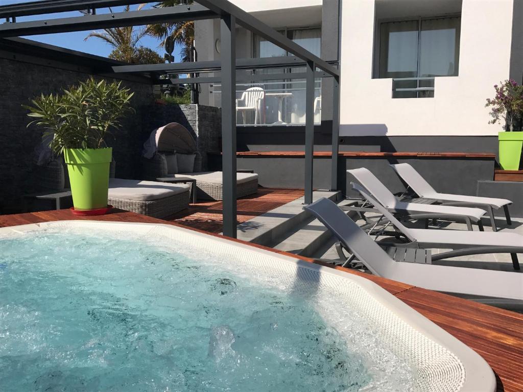 Jacuzzi Résidence Bellevue Hôtels Spa à Camaret-sur-Mer