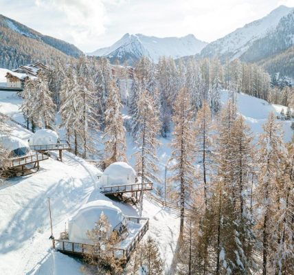 Jardin Hôtel Spa Alpin D'Hôme Les Orres