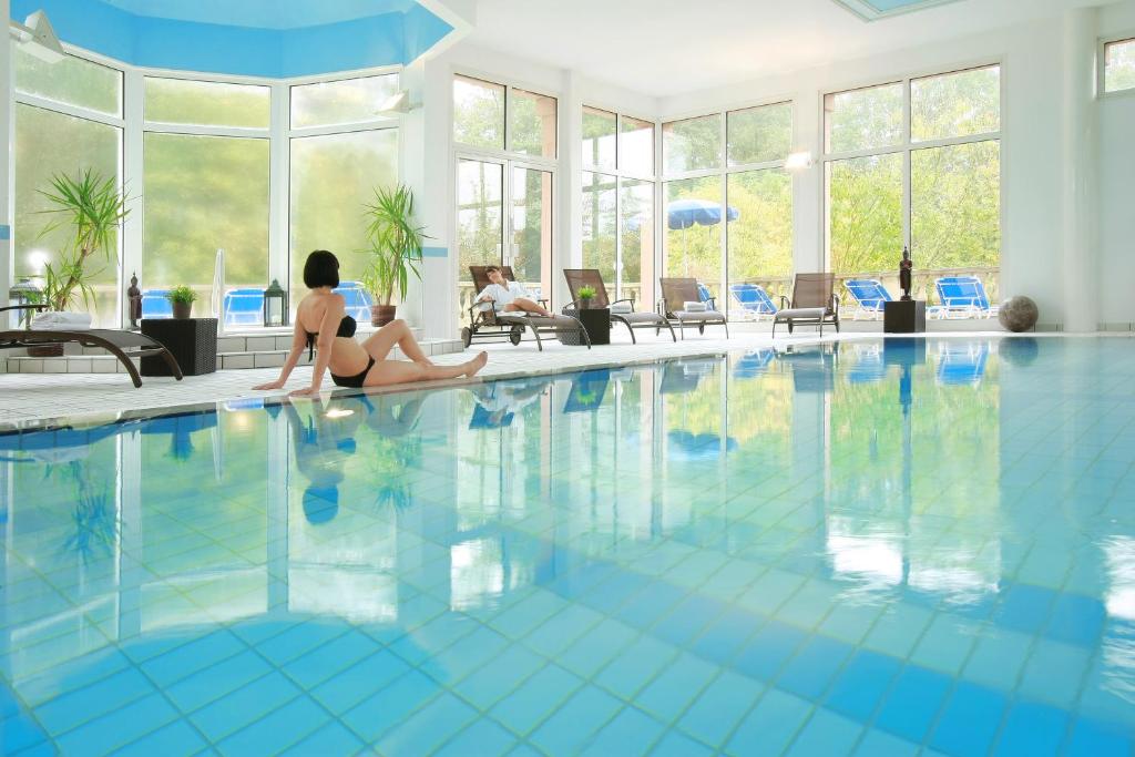 Piscine Intérieure Hôtel & Spa Château de l'ile Ostwald